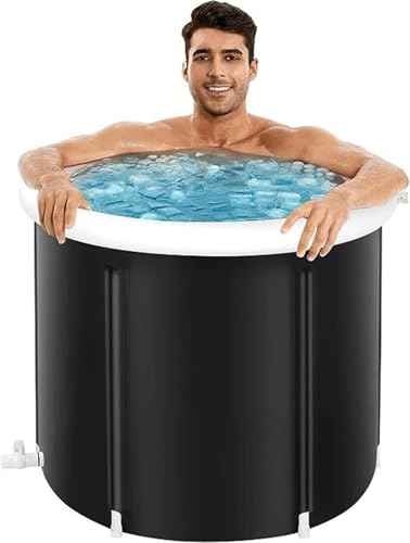 Badeeimer, zusammenklappbar, for Erwachsene, tragbare Badewanne, im Freien, aufblasbares Eisbad, faltbare Badewanne Badeeimer, zusammenklappbar, for Erwachsene, tragbare Badewanne, im Freien, aufblasbares Eisbad, faltbare Badewanne von GIYXHU
