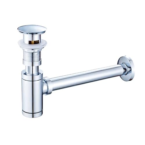 Badezimmer Waschbecken Flasche Siphon Pop Up Abflussstopfen mit Überlauf, Abfluss Kit Abfall(With Overflow Drain) von GIYXHU