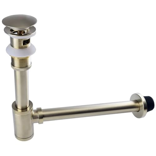 Basin Pop Up Drain Antique Brass Bottle Trap Bathroom Sink Siphon Drains with Kit(Color 4) von GIYXHU