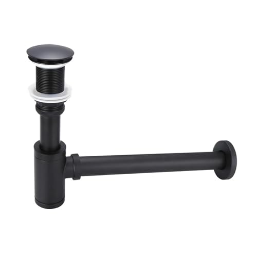 Beckenablauf Siphon Badezimmer Waschbecken Flasche Falle Moderne Pop Up Filter Fixture Stopper Set(Fullset NO Overflow) von GIYXHU