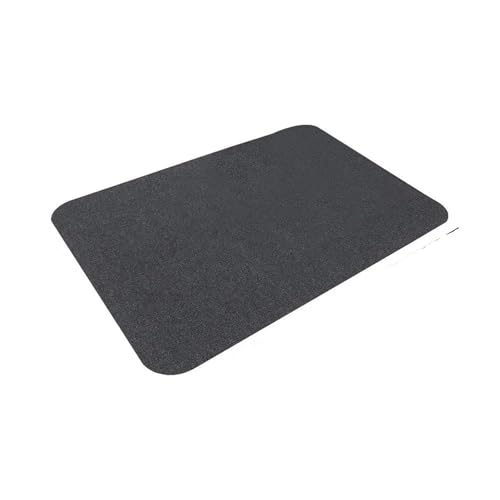 Bodenschutzmatte Schreibtisch-Stuhlunterlage, Stuhl-Schreibtisch-Hartbodenmatte, rutschfeste, wasserdichte Schreibtischunterlage for Holzfliesen, Laminat und Betonböden(Dark Gray) von GIYXHU