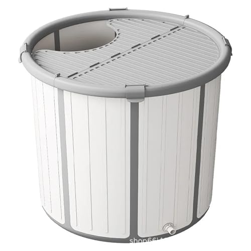 Faltbare Badewanne, faltbarer Badeeimer for Erwachsene zu Hause mit Deckel, tragbare Badewannen, faltbare Badewanne Faltbare Badewanne, faltbarer Badeeimer for Erwachsene zu Hause mit Deckel, tragbare Badewannen, faltbare Badewanne von GIYXHU