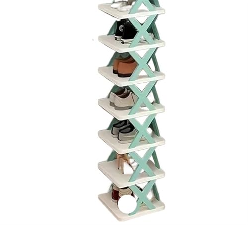 GIYXHU 1 Stück mehrschichtiges faltbares und abnehmbares Schuhregal spart Platz for die Familie eignet Sich for Flurschlafzimmer(7 Layers) von GIYXHU