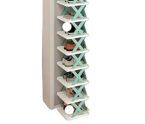 GIYXHU 1 Stück mehrschichtiges faltbares und abnehmbares Schuhregal spart Platz for die Familie eignet Sich for Flurschlafzimmer(8 Layers) von GIYXHU