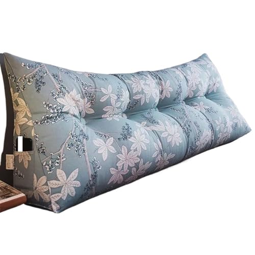 GIYXHU Bettkopf Dreieckiges Kissen Doppelperson Weiche Tasche Entspannen Taille Schutz Kissen Sofa Rückenlehne Schlafen Lesen Kopfteil Dekor(Lucky Tree,120x50x20cm) von GIYXHU