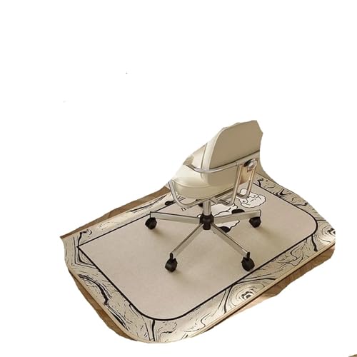 GIYXHU Bodenschutzmatte Arbeitszimmerstuhl-Teppich for Schminktisch, Schreibtisch-Bodenmatte, Rollschuhstühle, Schallschutzmatten, Heimdekorationsteppich(Beige03,180x250cm) von GIYXHU