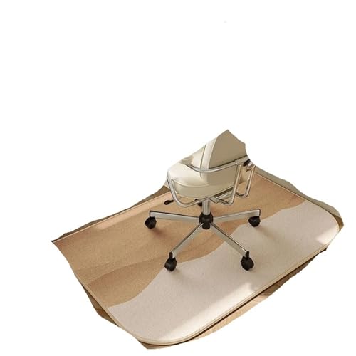 GIYXHU Bodenschutzmatte Arbeitszimmerstuhl-Teppich for Schminktisch, Schreibtisch-Bodenmatte, Rollschuhstühle, Schallschutzmatten, Heimdekorationsteppich(Beige06,200x250cm) von GIYXHU