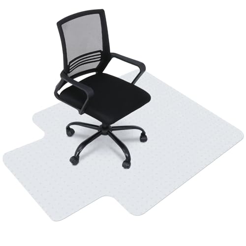 GIYXHU Bodenschutzmatte Bürostuhlmatte, Computertisch-Stuhlmatte for Teppichboden mit verlängerter Fläche von 91,4 x 121,9 cm von GIYXHU