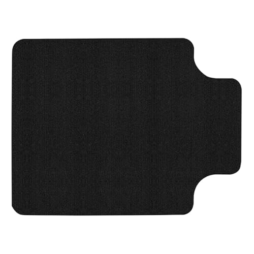 GIYXHU Bodenschutzmatte Bürostuhlmatte for Hartholzböden, robuste Bodenmatten, Computertisch, Gaming-Stuhl-Teppich, Bodenschutz for Heimarbeit(Black) von GIYXHU