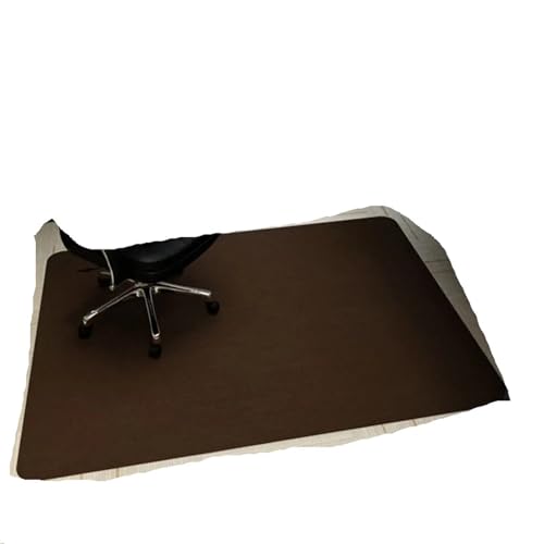 GIYXHU Bodenschutzmatte Selbstklebende Bürostuhlmatte, rutschfest, for Schlafzimmer, Computerstuhl, Liegeteppich, Bodenschutz, Eingangstür-Bodenmatte(Coffee,90x120cm) von GIYXHU