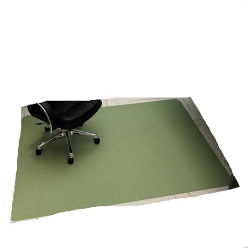 GIYXHU Bodenschutzmatte Selbstklebende Bürostuhlmatte, rutschfest, for Schlafzimmer, Computerstuhl, Liegeteppich, Bodenschutz, Eingangstür-Bodenmatte(Light Green,90x140cm) von GIYXHU
