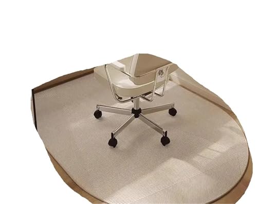 GIYXHU Bodenschutzmatte Studie Drehstuhl Teppich Anti-rutsch Verschleiß Boden Gewölbte Schutz Matte Büro Computer Stuhl Schlafzimmer Boden Teppich(Style08,150x90cm) von GIYXHU