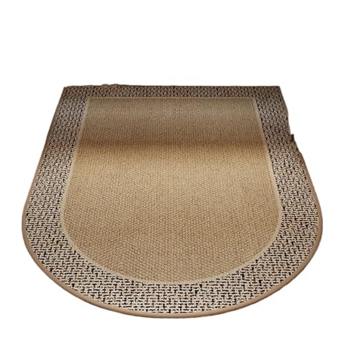 GIYXHU Bodenschutzmatte Studie Drehstuhl Teppich Anti-rutsch Verschleiß Boden Gewölbte Schutz Matte Büro Computer Stuhl Schlafzimmer Fußmatten Teppich(White,80x120cm) von GIYXHU