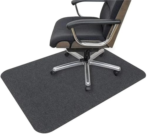 GIYXHU Bodenschutzmatte Teppich Wasserdichter und Rutschfester Bodenschutz Bodenmatte Nicht klebende Selbstklebende PVC-Bodenmatte Bürostuhlkissen(Dark,90x120cm) von GIYXHU