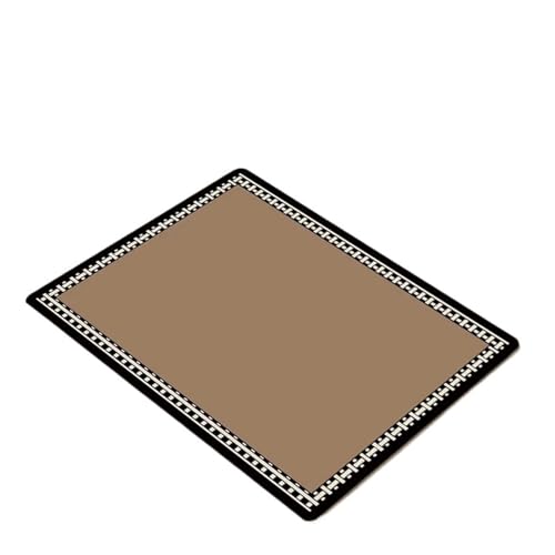 GIYXHU Drainagematte für die Kaffeebar 2 stücke Küche Ablauf Pad Einfache Stil Geschirr Matten Arbeitsplatte Matte Tischsets Ablauf Platte Kaffeemaschine Matte(Brown,40x60cm) von GIYXHU