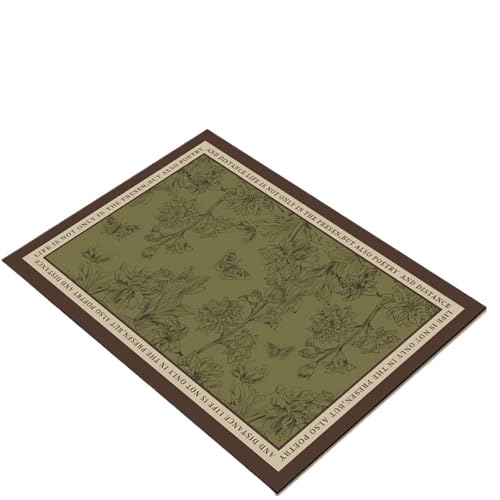 GIYXHU Drainagematte für die Kaffeebar 2 stücke Küche Kaffeemaschine Matte Bar Zähler Teller Trocknen Matten Geschirr Matte Schnell Trocknend Geschirr Tischset Ablassen Pad(Green,30x50cm) von GIYXHU