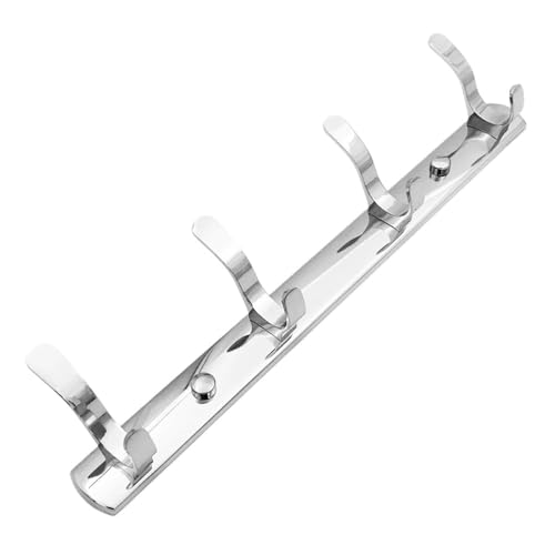 GIYXHU Edelstahl Wand Kleiderhaken Robe Haken Kleiderbügel Badezimmer Chrom Wand Kleiderbügel Haken Badezimmer(4 hooks) von GIYXHU