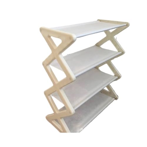 GIYXHU Einfachheit, X-förmiges Schuhregal, Heimeinrichtung, Schuhschränke, Schuhe, Organizer, Schrank, Aufbewahrung, Flur, Klappschränke(M-White) von GIYXHU
