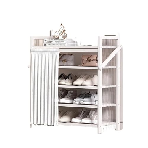 GIYXHU Klappbares Schuhregal for die Tür, mehrschichtiges Regal, Installationsfreier Schuhschrank, einfaches Schuhaufbewahrungsregal(5 Layers) von GIYXHU