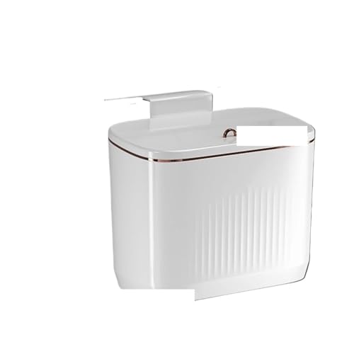 GIYXHU MüLleimer Wandmontage 8,5/12L Küche Wandmontierter Papierkorb Mülleimer mit Deckel for Schrank unter der Spüle Kompostbehälter(8.5L White) von GIYXHU