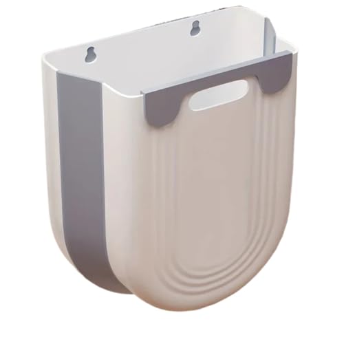 GIYXHU MüLleimer Wandmontage S/L Küche Falten Hängenden Mülleimer Hause Badezimmer Schrank Wand Montiert Zubehör(Grey-S) von GIYXHU