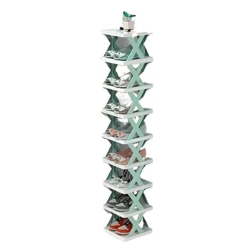 GIYXHU Schuhaufbewahrungsregal, Schuhregal, Organizer, Regale, Innenaufbewahrung, Möbel, Schlafzimmer, mehrschichtiger, Abnehmbarer Aufbewahrungsschrank(9th Floor) von GIYXHU