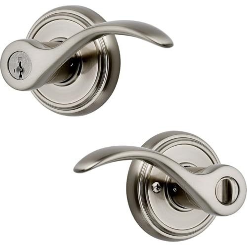 GIYXHU Türgriff Entry Door Handle, Reversible Lever with Keyed Lock, Featuring Re-Key Technology and Lock GIYXHU Türgriff Entry Door Handle, Reversible Lever with Keyed Lock, Featuring Re-Key Technology and Lock von GIYXHU
