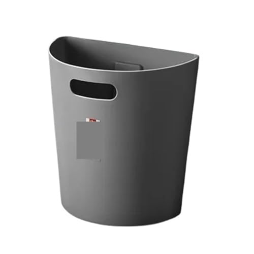 MüLleimer Wandmontage Kunststoff Mülleimer Küche Abfall Schlag Kostenloser Wand Montiert Halbrunde Badezimmer Haushalt(Deep grey M) von GIYXHU