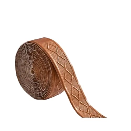 Sockelleistenverkleidung 2 Rollen 3D-Imprägnierung ELF-Kleber Wandverkleidungslinie Sockelleiste DIY Wohnzimmer Wohnkultur Grundplatte Tapetenaufkleber(Coffee) von GIYXHU