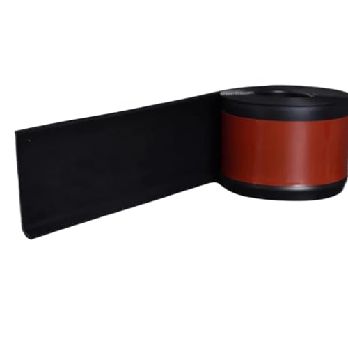 Sockelleistenverkleidung 2 Stück 1 m Vinyl-Wandsockel-Fußleisten-Zierleiste, flexible, selbstklebende Wandsockel-Zierleiste aus Gummi, Design for Abziehen und Aufkleben(Black) von GIYXHU