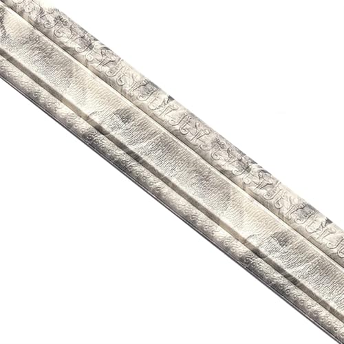 Sockelleistenverkleidung 2 Stück 230 cm 3D-Muster Wandverkleidungslinie Sockelleiste Dekor Selbstklebend for den Haushalt Wasserdicht Abnehmbare Flexible Bordürenaufkleber(Black and White) von GIYXHU