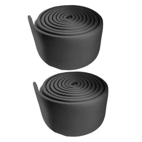 Sockelleistenverkleidung 2 Stück Baseboard Moulding Trim Sockelleistenabdeckung Sockelleisten Antikollisionsstreifen Sockelleisten-Aufkleberabdeckung(Black) von GIYXHU