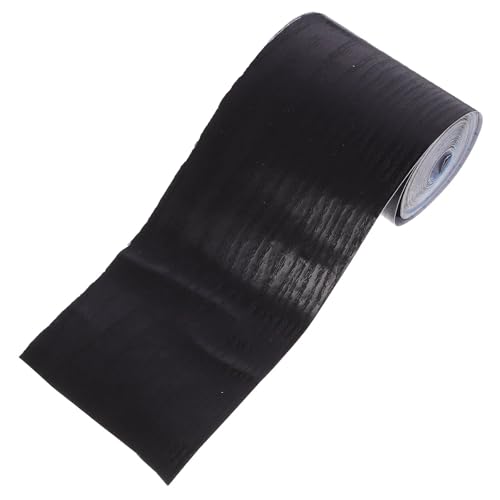 Sockelleistenverkleidung 2 Stück Wandaufkleber mit Holzmaserung, Sockelleisten, Bordaufkleber, Dekore, abziehbar und Sockelleiste, PVC-Fliesenrand, Zierleiste, selbstklebend(Black) von GIYXHU