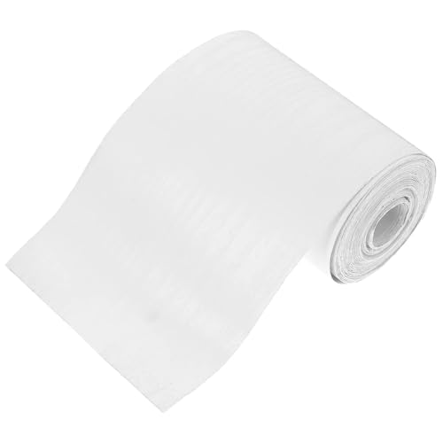 Sockelleistenverkleidung 2 Stück Wandaufkleber mit Holzmaserung, Sockelleisten, Bordaufkleber, Dekore, abziehbar und Sockelleiste, PVC-Fliesenrand, Zierleiste, selbstklebend(White) von GIYXHU