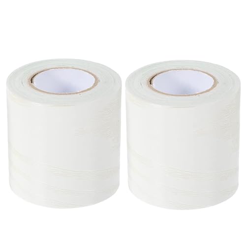 Sockelleistenverkleidung 2 Stück Wandleisten-Aufkleber, selbstklebende Fußleisten-Dekoraufkleber, Sockelleiste, Bodenplatte, Zierleiste(White) von GIYXHU