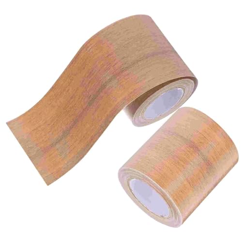 Sockelleistenverkleidung 2 Stück dekorative Aufkleber for Fußleisten und Sockelleisten for Abziehen Abdecken von Wandaufklebern(Brown Wood) von GIYXHU