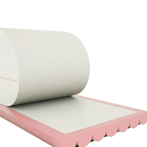 Sockelleistenverkleidung 2 Stück m Fußleistenverkleidung, Antikollisionsstreifen-Wandaufkleber mit selbstklebenden und abnehmbaren Randaufklebern for die Dekoration von Wohn- Schlafzimmern(Pink) von GIYXHU