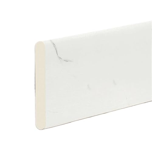 Sockelleistenverkleidung 2 Stück m selbstklebende Sockellinie 3D-Wandaufkleber, verdickte Antikollisions-Dekorationsstreifen, Ecklinie for Schlafzimmer und Wohnzimmer(WHITE) von GIYXHU