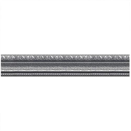 Sockelleistenverkleidung 2 Stück selbstklebende, flexible Schaumstoff-Formleisten, 3D-klebrige, dekorative Wandverkleidungslinien, Sockelleiste, Tapetenbordüre, Wandaufkleber(Dark Gray) von GIYXHU