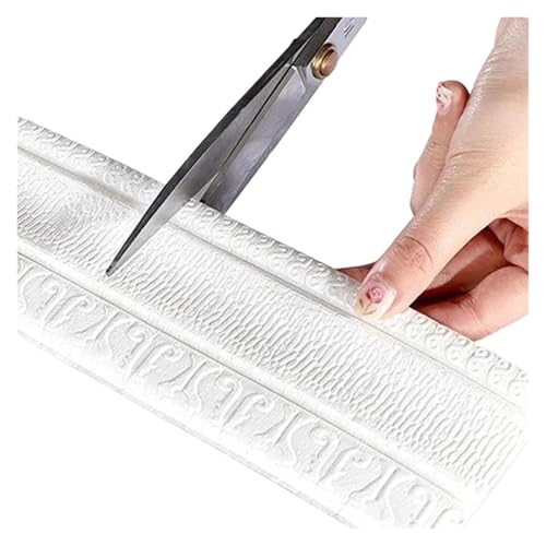 Sockelleistenverkleidung 2 Stück selbstklebende Schaumstoff-Formleiste,3 m, Wandzierleiste, Sockelleiste, 3D-Prägung, Dekoraufkleber, Heimdekoration Sockelleistenverkleidung 2 Stück selbstklebende Schaumstoff-Formleiste,3 m, Wandzierleiste, Sockelleiste, 3D-Prägung, Dekoraufkleber, Heimdekoration von GIYXHU