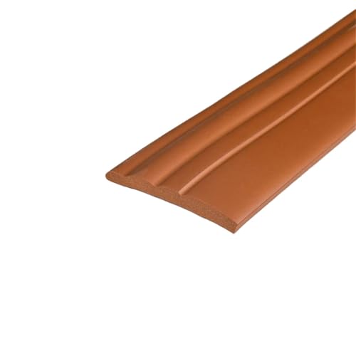 Sockelleistenverkleidung 2 stücke 1M 3D Selbst-klebe Schaum Baseboard Wand Aufkleber Taille TV Hintergrund Boden Ecke Linie Sockelleiste haushalt(Brown) von GIYXHU