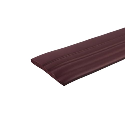Sockelleistenverkleidung 2 stücke 1M 3D Selbst-klebe Schaum Baseboard Wand Aufkleber Taille TV Hintergrund Boden Ecke Linie Sockelleiste haushalt(Wine Red) von GIYXHU
