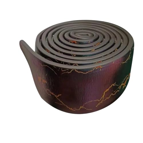 Sockelleistenverkleidung 2 stücke Baseboard Moulding Trim Anti-kollision Wand Ecke Selbst-klebe Rand Schutz Aufkleber Dekoration Streifen for Decke schlafzimmer(Black Copper) von GIYXHU