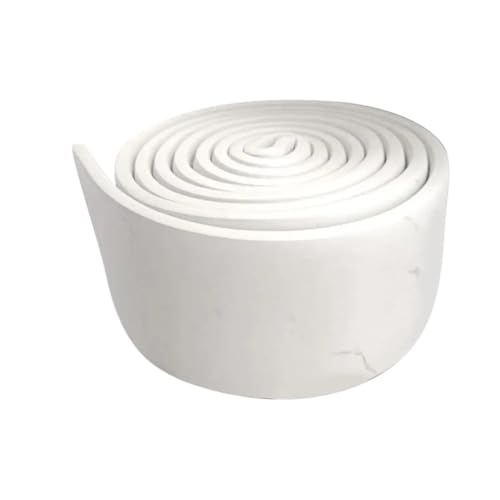 Sockelleistenverkleidung 2 stücke Baseboard Moulding Trim Anti-kollision Wand Ecke Selbst-klebe Rand Schutz Aufkleber Dekoration Streifen for Decke schlafzimmer(White) von GIYXHU