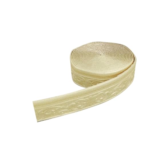 Sockelleistenverkleidung 2PCS 10m 3D Wand Trim Linie Sockel Bordüre Selbstklebende Wasserdichte Baseboard Tapete Aufkleber for Hause wand Rand Streifen Band(Golden) von GIYXHU