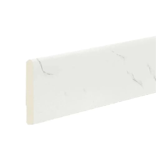 Sockelleistenverkleidung 3 Stück 2 m Wandaufkleber, dekorative Streifen, Sockelleiste, selbstklebende Schaumstoffkante, wasserdicht, Verdickung, for Zuhause, Büro, Hotel(White) von GIYXHU