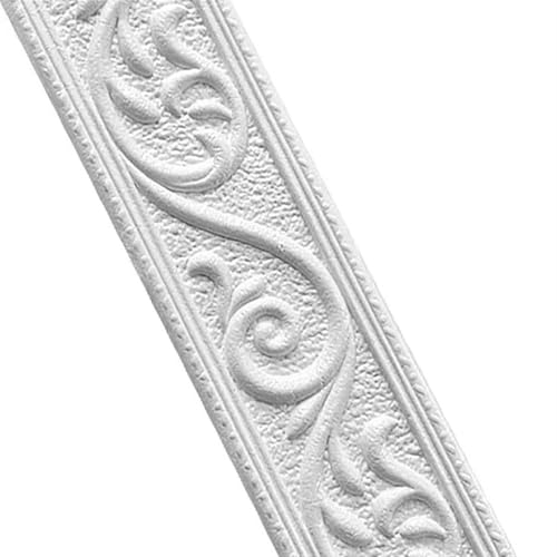 Sockelleistenverkleidung 3 stücke 3D Wand Trim Linie Sockel Bordüre Wasserdichte Rand Aufkleber Selbst-Kleber Baseboard Ecke Hause dekoration(Silver Gray) von GIYXHU