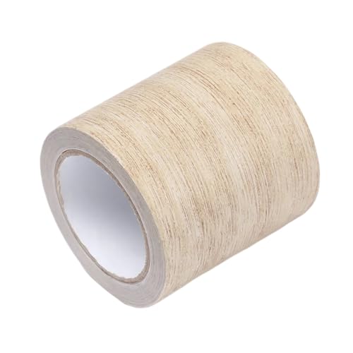 Sockelleistenverkleidung 3 stücke 5 M/Rolle Möbel Adhensive Klebeband Realistische Holzmaserung Reparatur Renovierung Sockel Linie Boden Aufkleber Hause decor Zubehör(Light gray,5.7cm) von GIYXHU