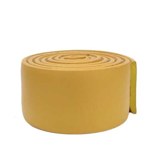 Sockelleistenverkleidung 3D-Wandverkleidungslinie, Sockelleiste, Dekor, selbstklebende Sockellinie, wasserdichter Wandaufkleber, verdickte Antikollisionsdekoration(Yellow,1PC (2M)) von GIYXHU