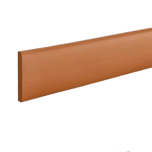 Sockelleistenverkleidung 5 m selbstklebender Fußleisten-Wandaufkleber, dekorativer weicher Draht, Antikollisions-Wandecklinie for Schlafzimmer und Zimmer(Brown 0.5cm thick,10cm wide) von GIYXHU